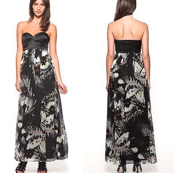 KAREN MILLEN | Silk Butterfly Maxi Dress - Picture 4 of 13